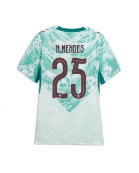 Billige Fotballdrakt Portugal Nuno Mendes #25 Replika Bortedrakt Dame VM 2026 Kortermet Billige Fotballdrakt Portugal Nuno Mendes #25 Replika Bortedrakt Dame VM 2026 Kortermet